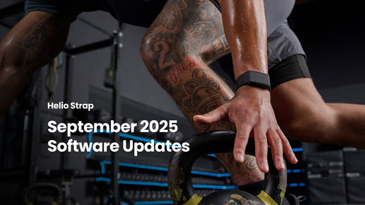 Helio Strap September 2025 Software Update