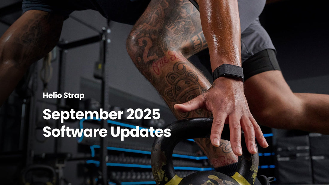 Helio Strap September 2025 Software Update