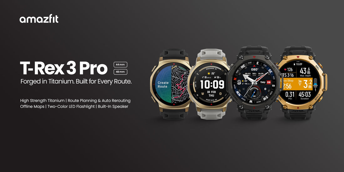 Amazfit T-Rex 3 Pro Smartwatch Launches at IFA Berlin Featuring a Rugged Titanium Design and Integrated Flashlight