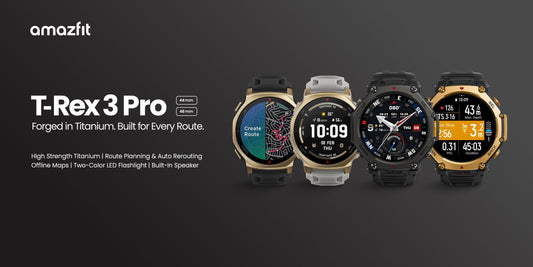 Amazfit T-Rex 3 Pro Smartwatch Launches at IFA Berlin Featuring a Rugged Titanium Design and Integrated Flashlight