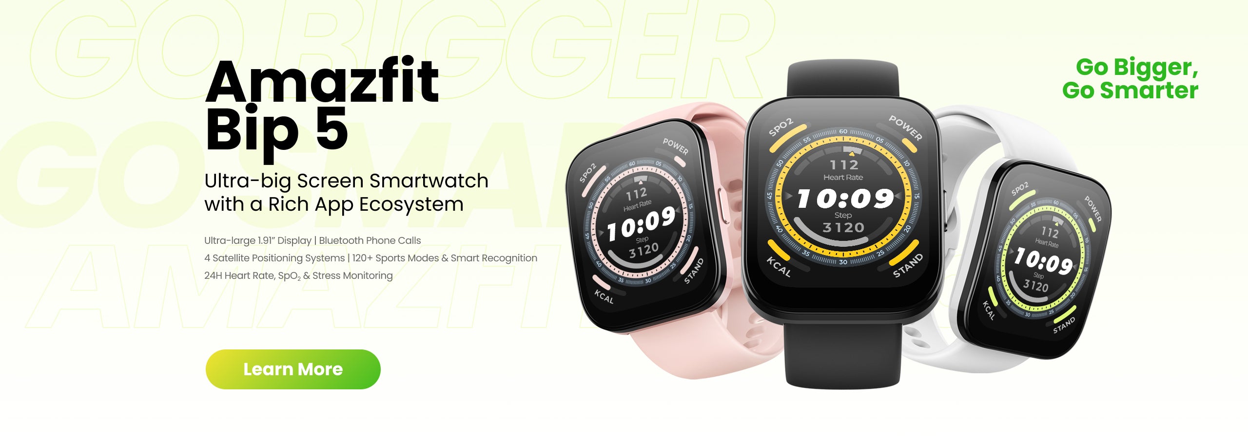 NEW AMAZFIT BIP 5 GOES BIGGER AND SMARTER WITH AN EXTRA-LARGE SCREEN,